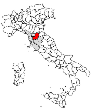 Firence i Toscana i Italien
