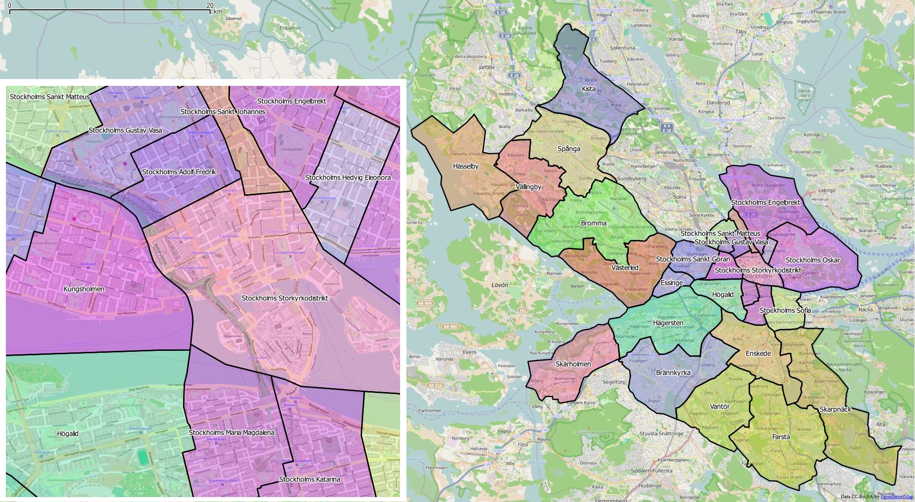 distrikt i Stockholms kommun
