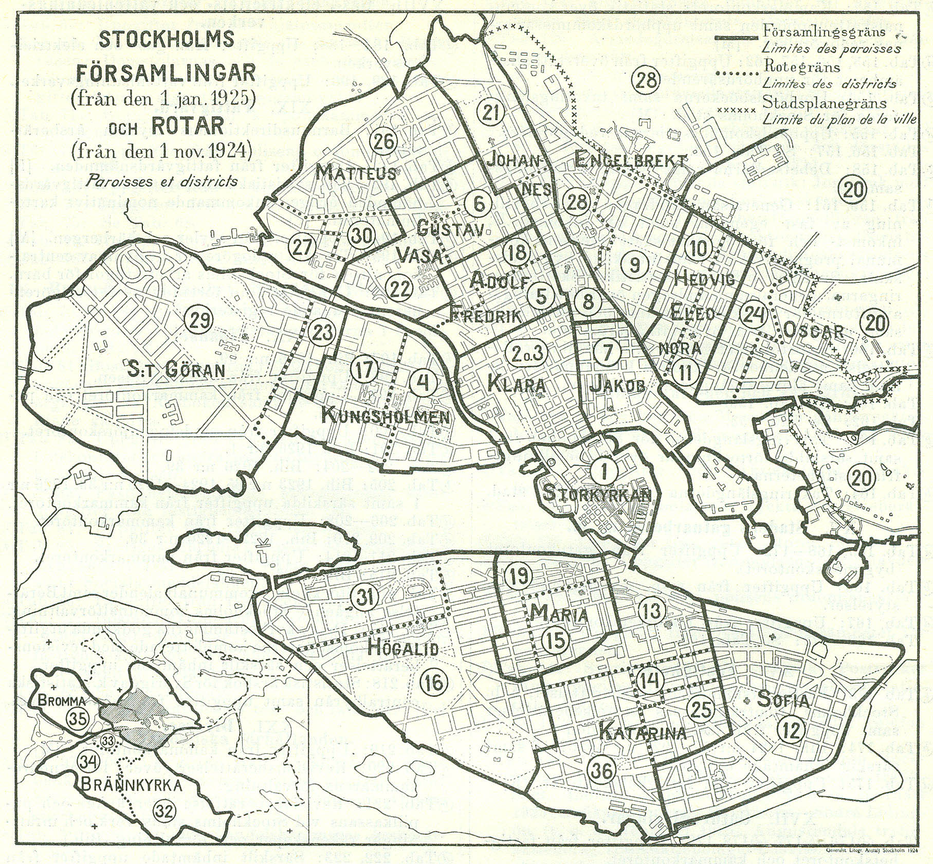 Stockholms rotar 1924