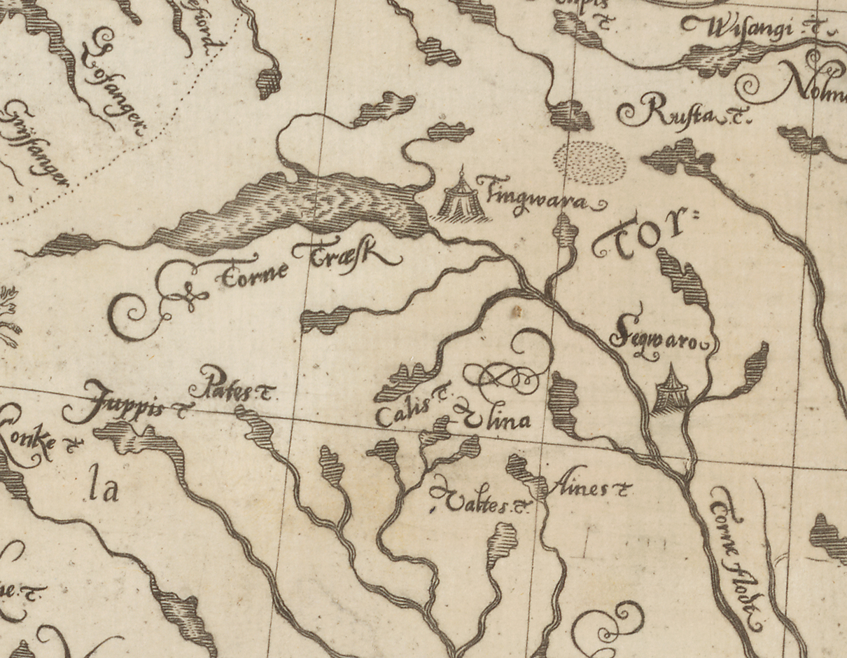 Anders Bures karta från 1626