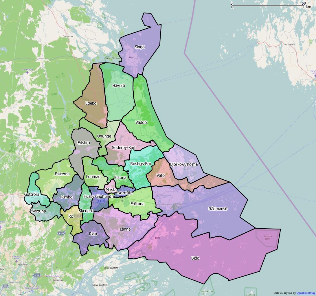 Distrikt i Norrtälje kommun