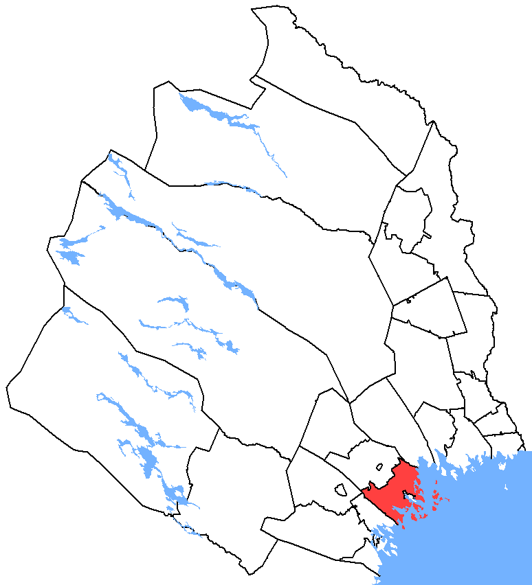 Nederluleå landskommun i Norrbotten 1952