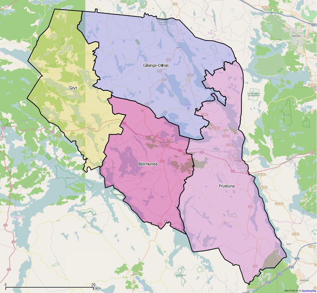 Distrikt i Gnesta kommun