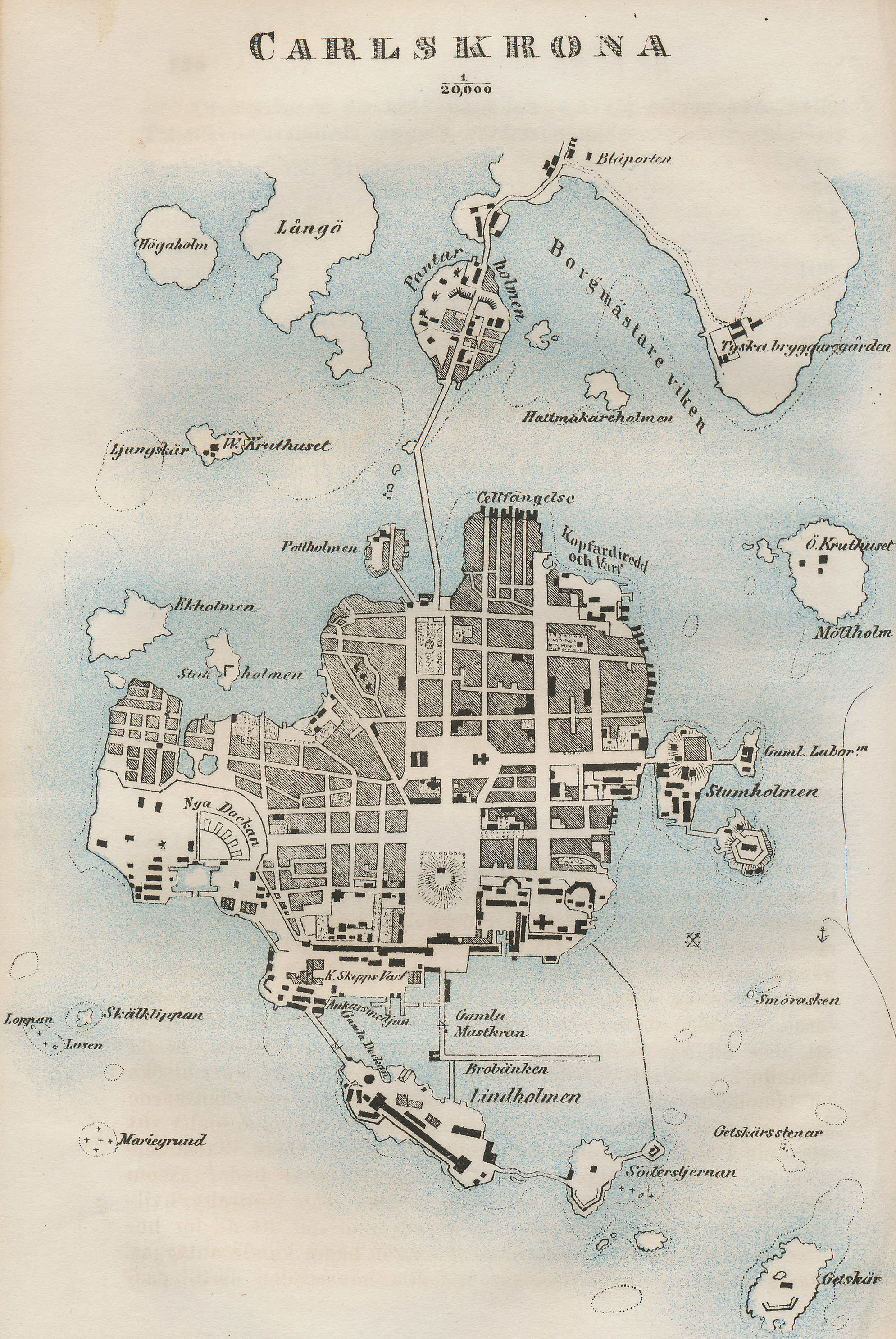 Karlskrona stad 1850