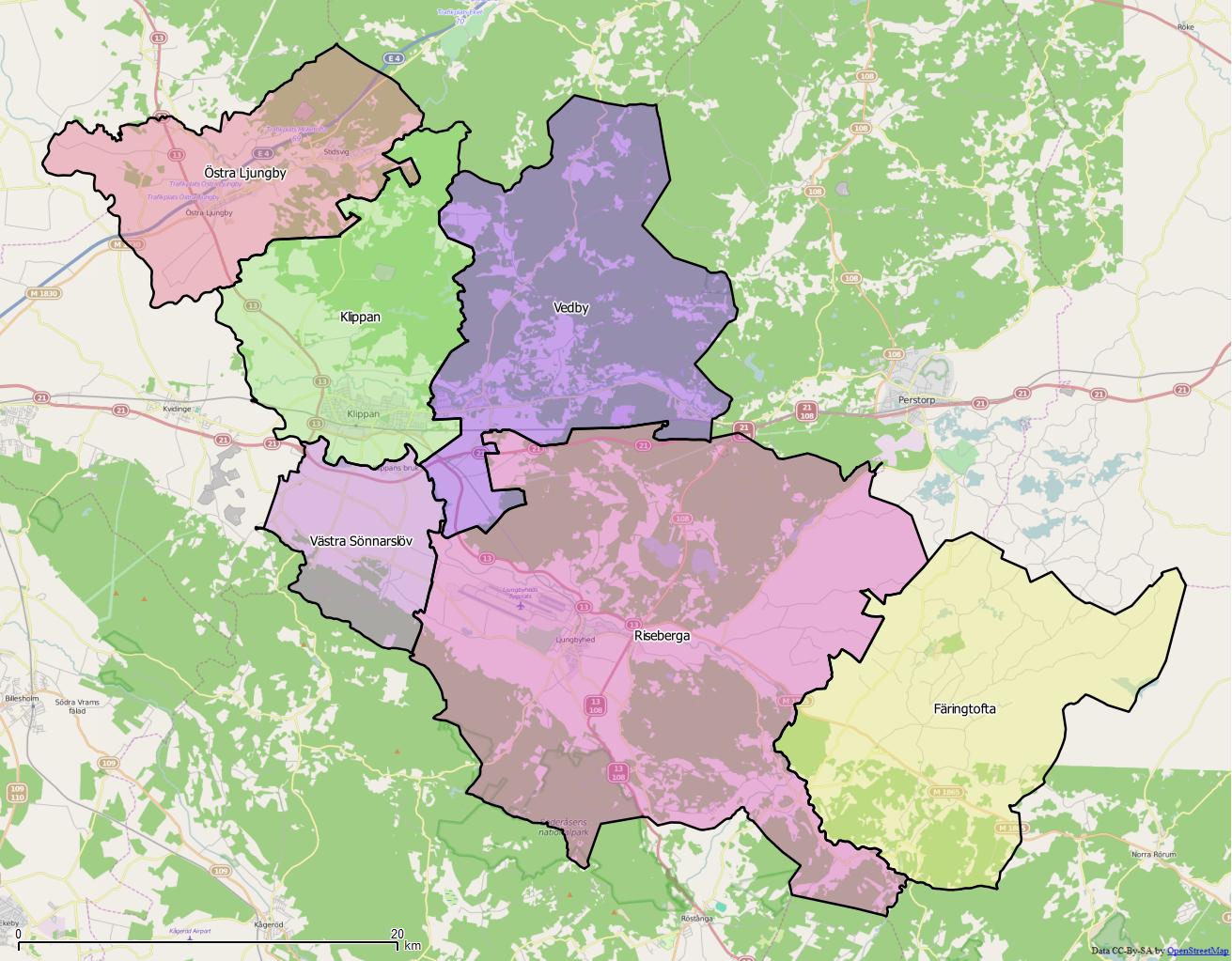 Distrikt i Klippans kommun