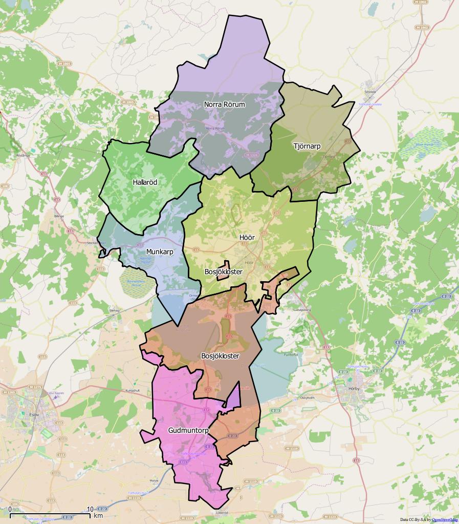 Distrikt i Höörs kommun