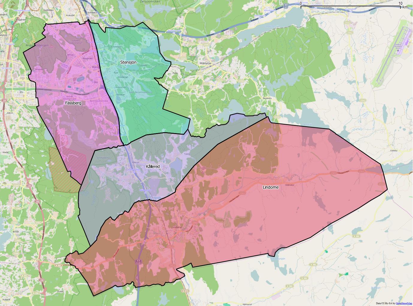 Distrikt i Mölndals kommun