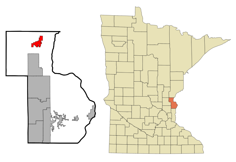 Rush city i Chisago county i Minnesota