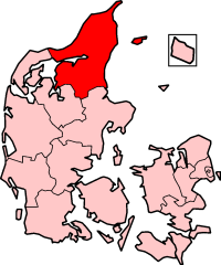 Nordjyllands amt i Danmark