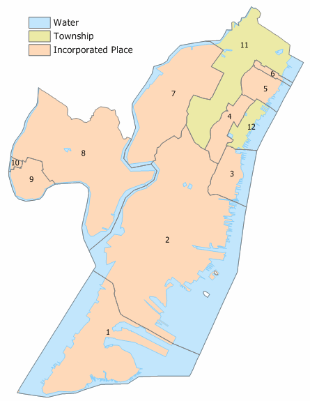 "kommuner" i New Jersey