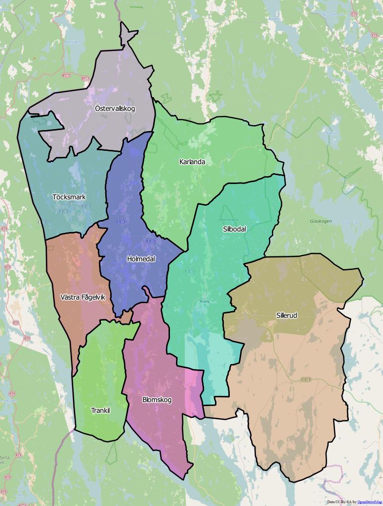 Distrikt i Årjängs kommun