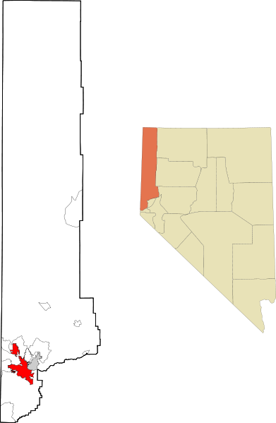 Reno city i Washoe county i Nevada