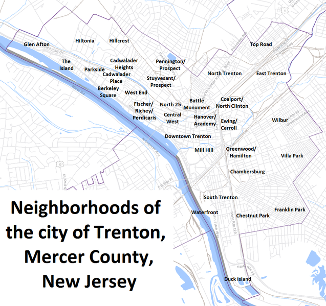 Neighborhoods i Trenton city