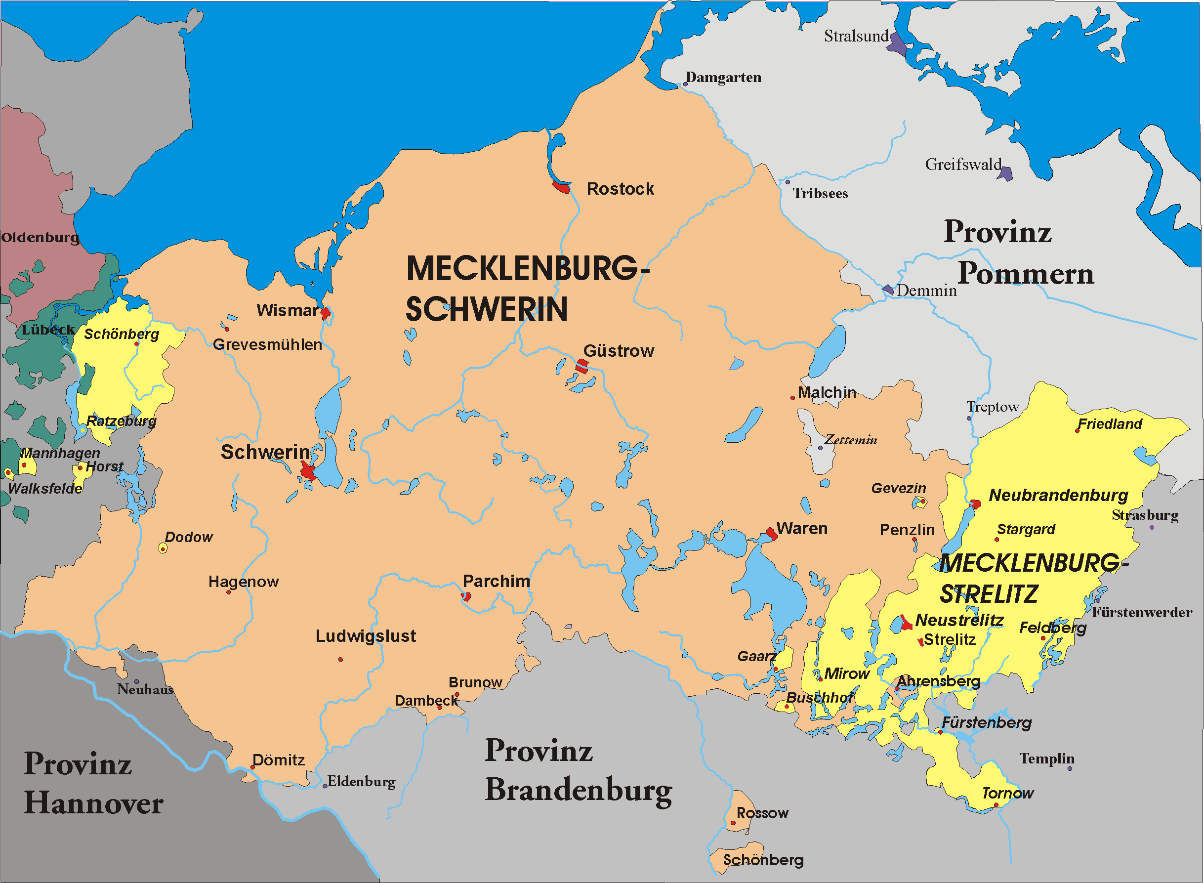 Mecklenburg 1815-1934