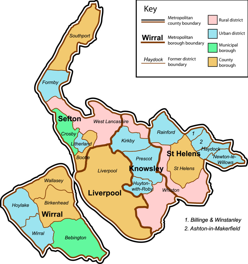 former local government districts