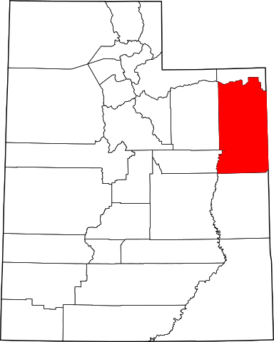 Uintah county i Utah state