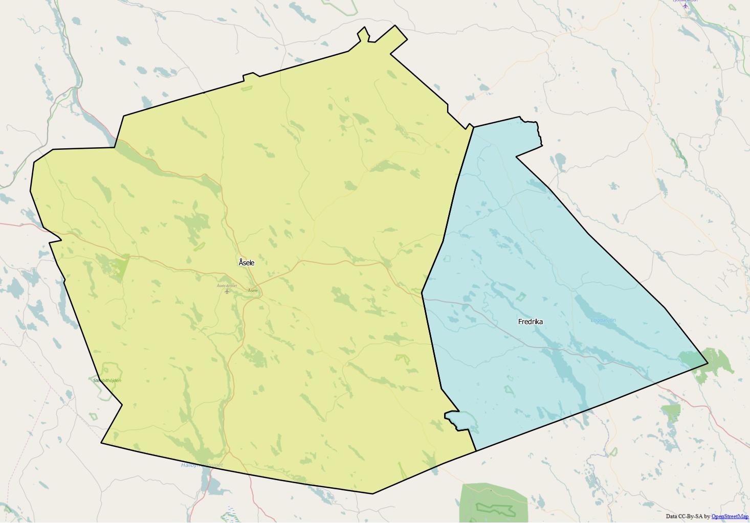 Distrikt i Åsele kommun