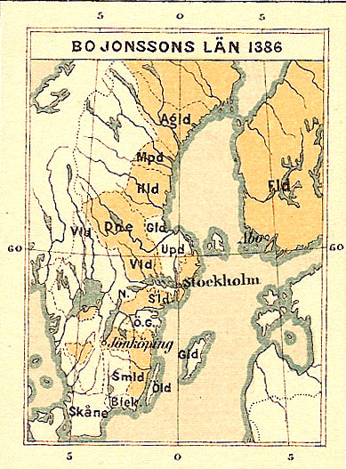 Korsholms län 1360-1441 utgjordes av Bo Jonssons förläningar på ömse sidor om Norra Kvarken och Bottenviken.