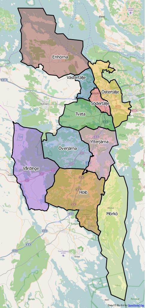 Distrikt i Södertälje kommun
