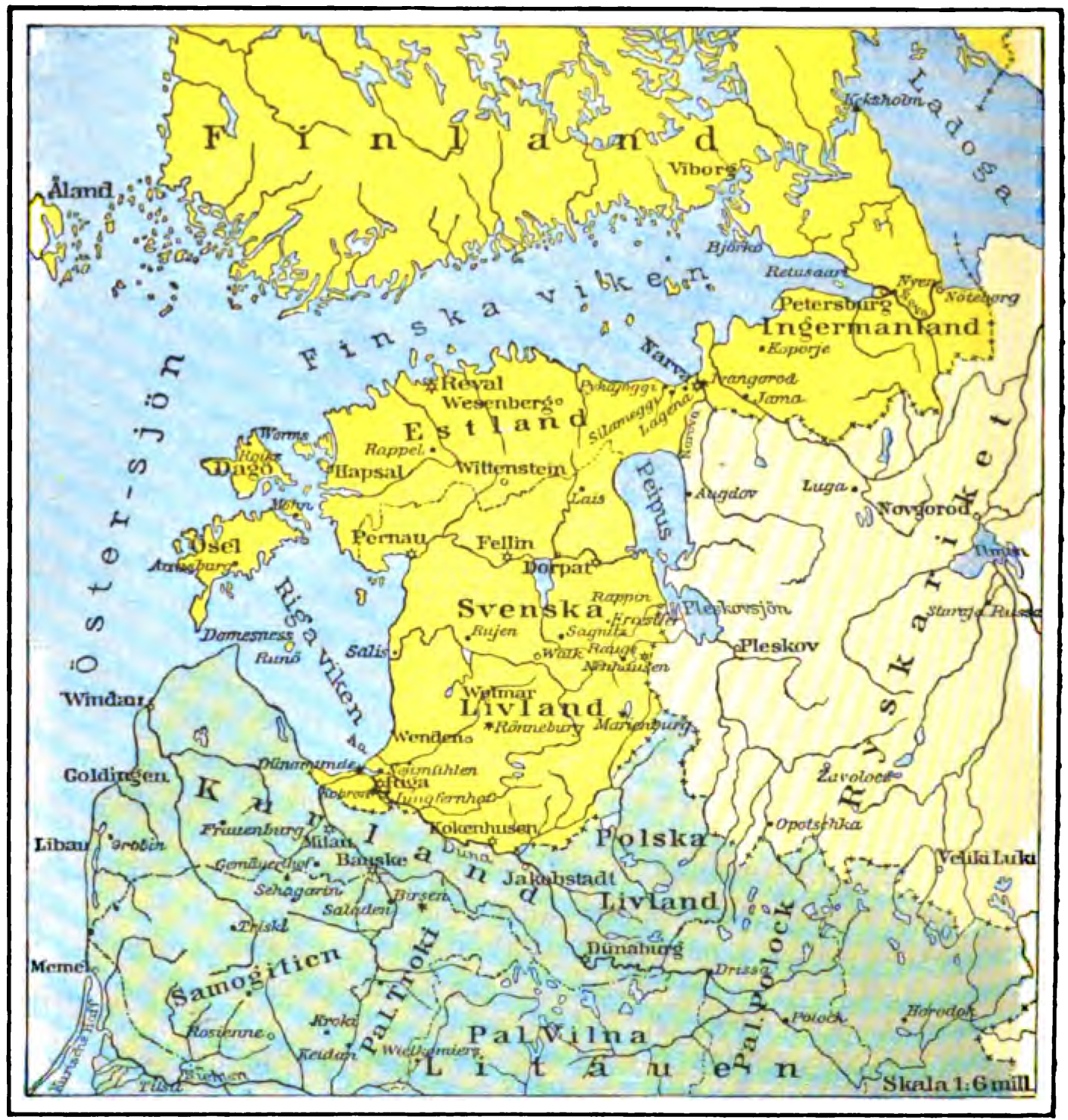 Svenska provinser runt finska vike 1700-tal