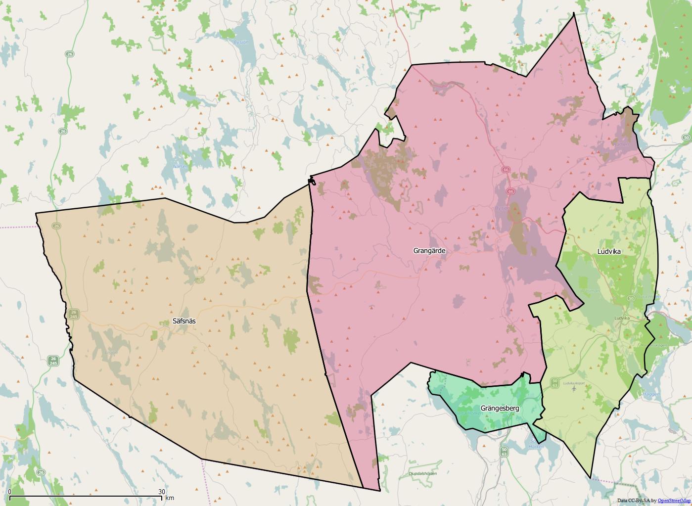 Distrikt i Ludvika kommun