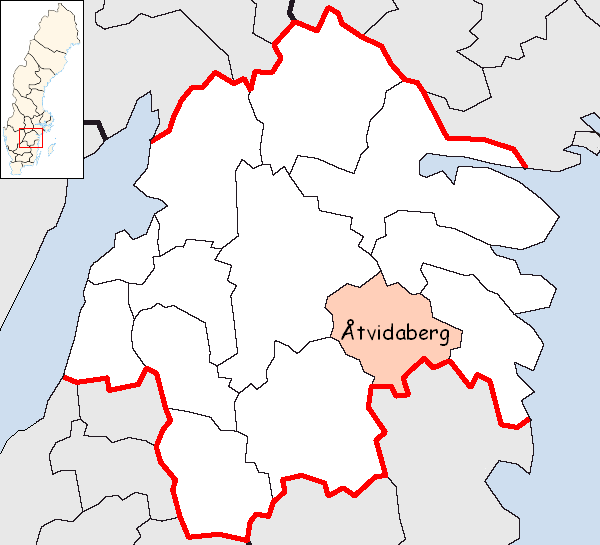 Åtvidabergs kommun i Östergötland