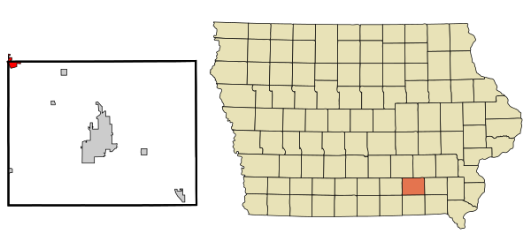 Eddyville i Wapello county i Iowa