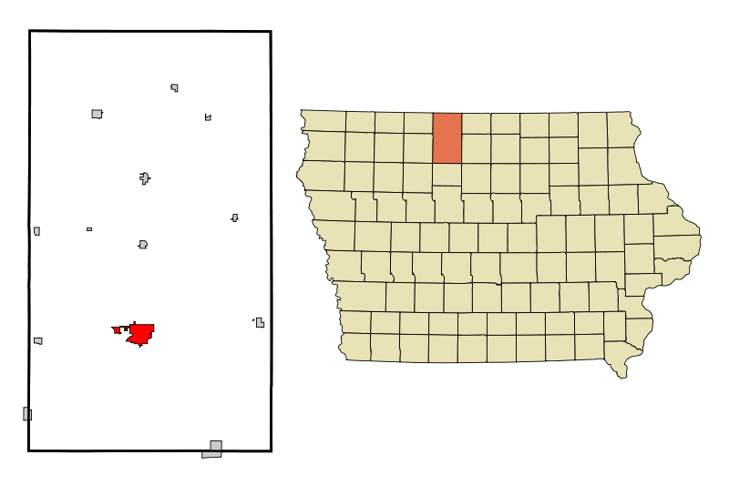 Algona city i Kossuth county i Iowa