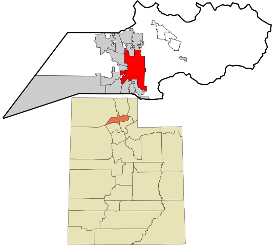 Ogden city i Weber countyi Utah