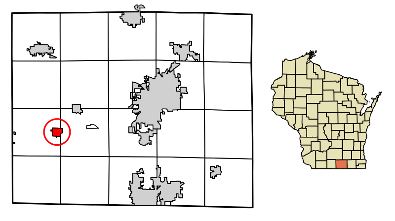 Orfordville village i Rock county i Wisconsin