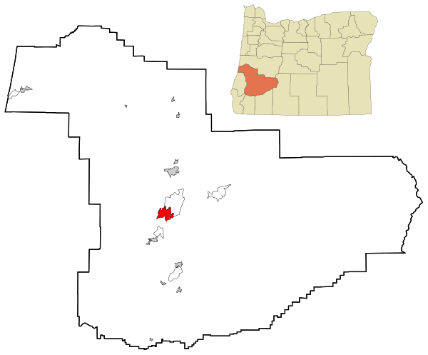 Roseburg city i Douglas county i Oregon