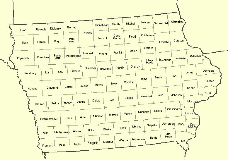 Iowas countyn