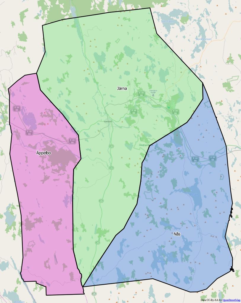 Distrikt i Vansnbro kommun