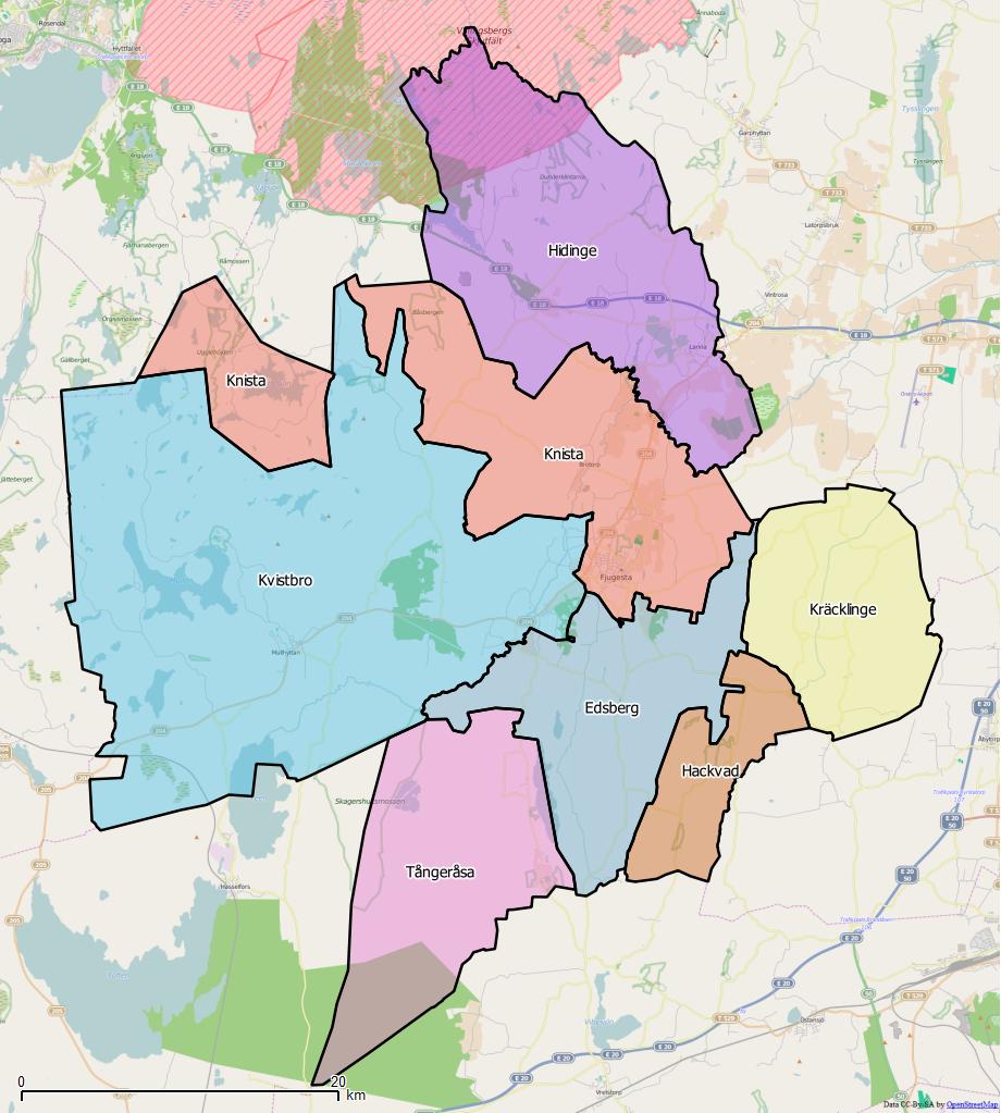 Distrikt i Lekebergs kommun