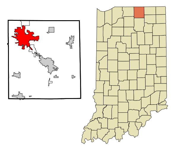 Elkhart city i Elkhart County i Indiana