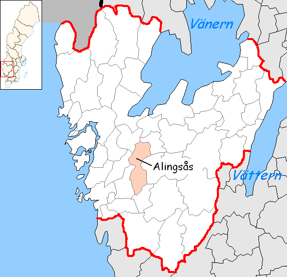 Alingsås kommun i V Götaland län