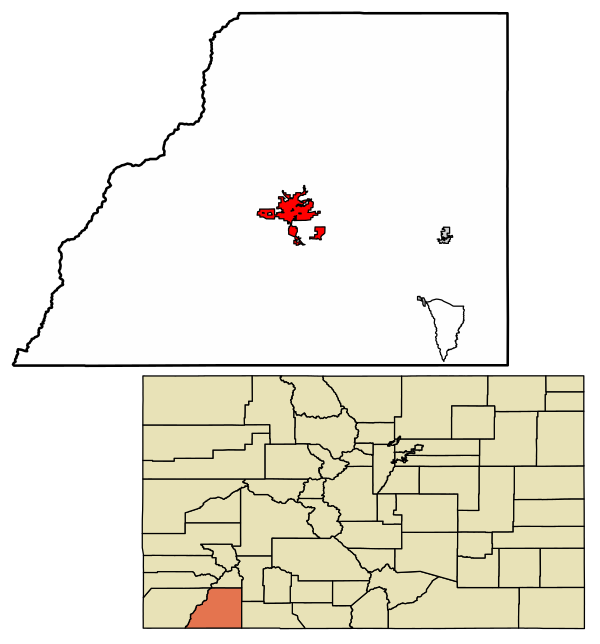 Durango city i La Plata county i Colorado