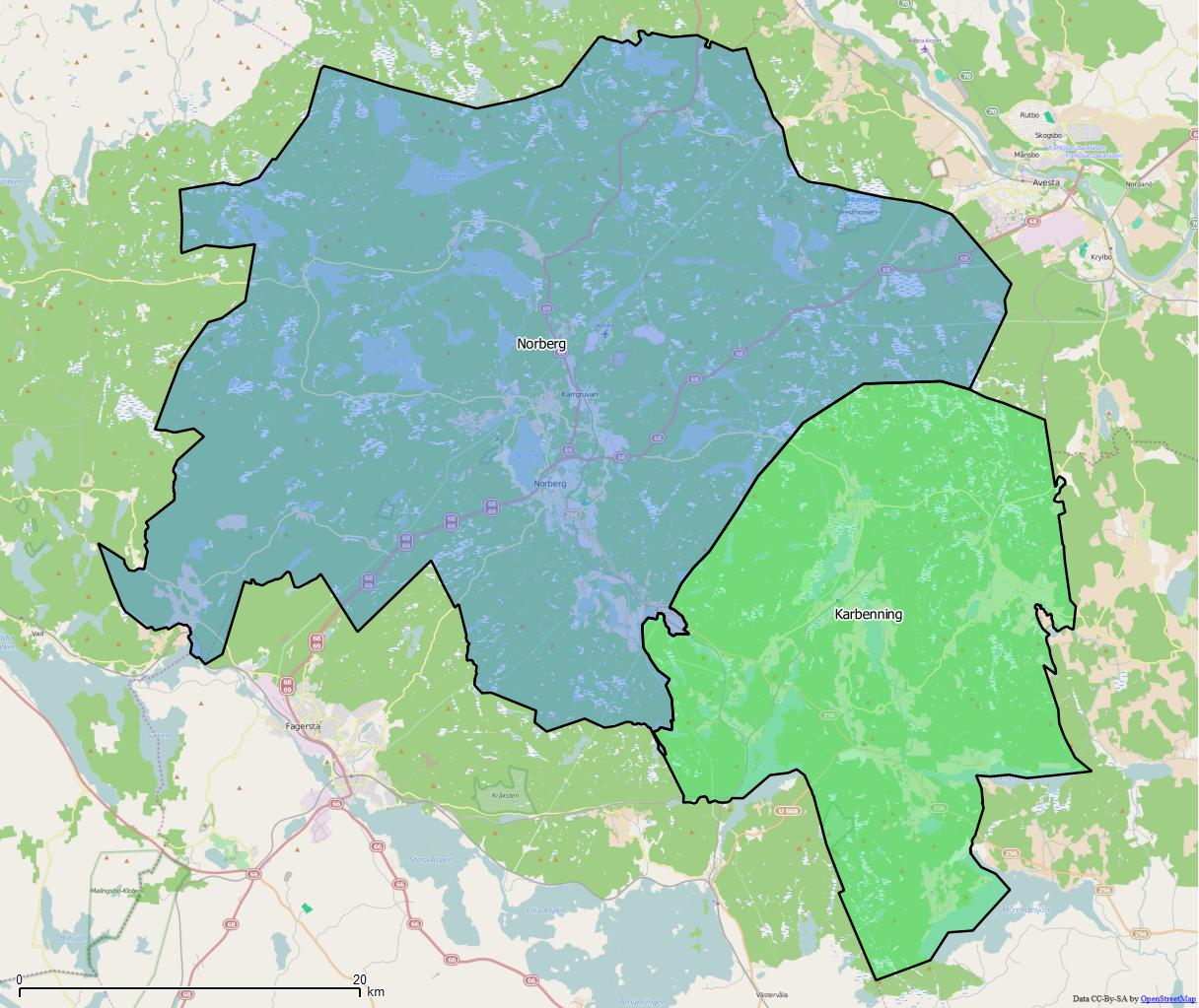 Distrikt i Norbergs kommun