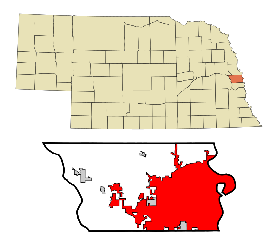Omaha city i Douglas county i Nebraska