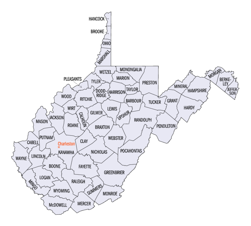 Counties i West Virginia