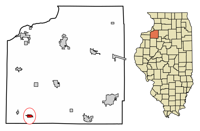 Woodhull village i Henry county i Illinois