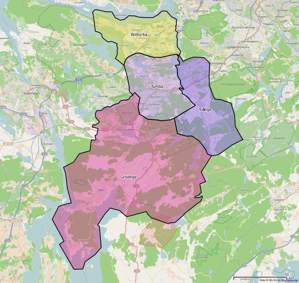Distrikt i Botkyrka kommun
