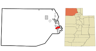 Brigham city i Box Elder county i Utah