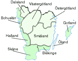 Götalands landskap