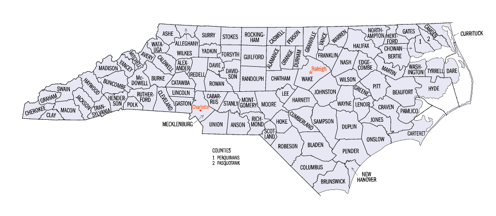 Counties i North Carolina