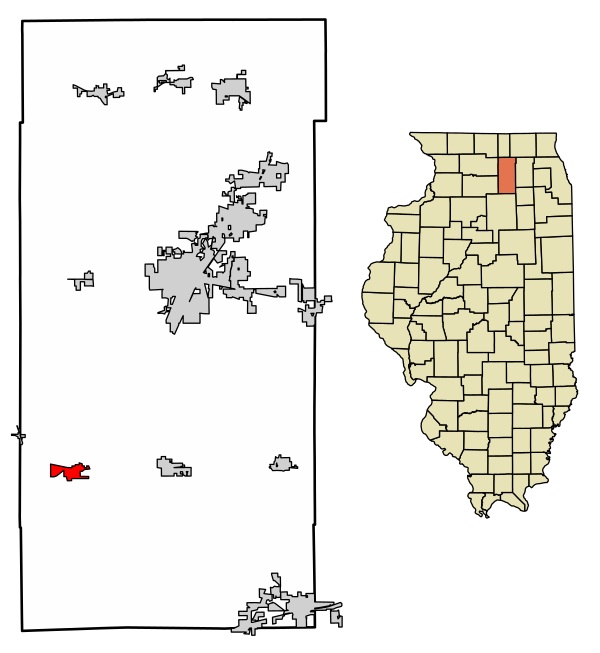 Shabbona village i DeKalb county i Illinois
